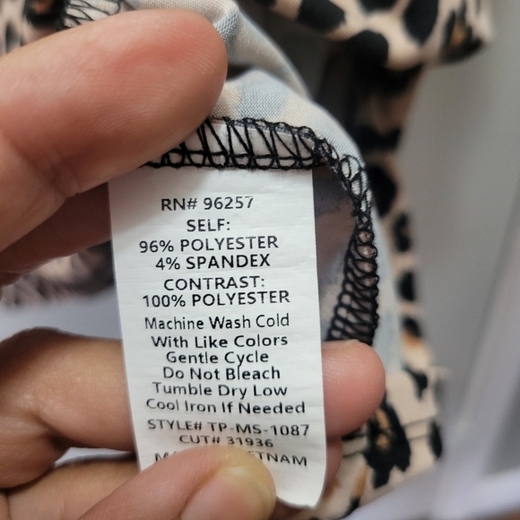 PerSeption Concept Womens Animal print size large EUC - Picture 4 of 6